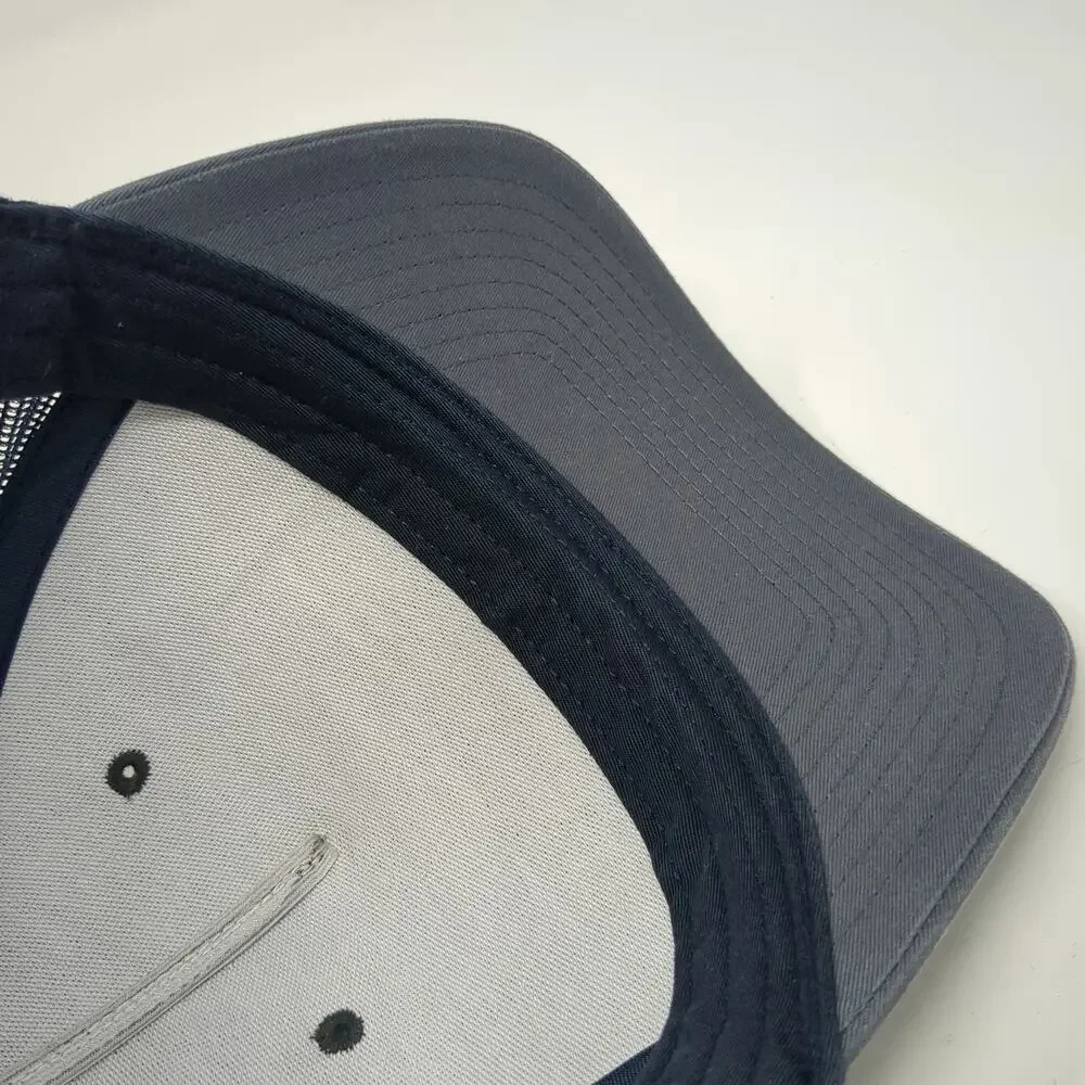 Richardson Trucker Hat Blue One Size ZND Temporary Fence Solutions Mesh Patch
